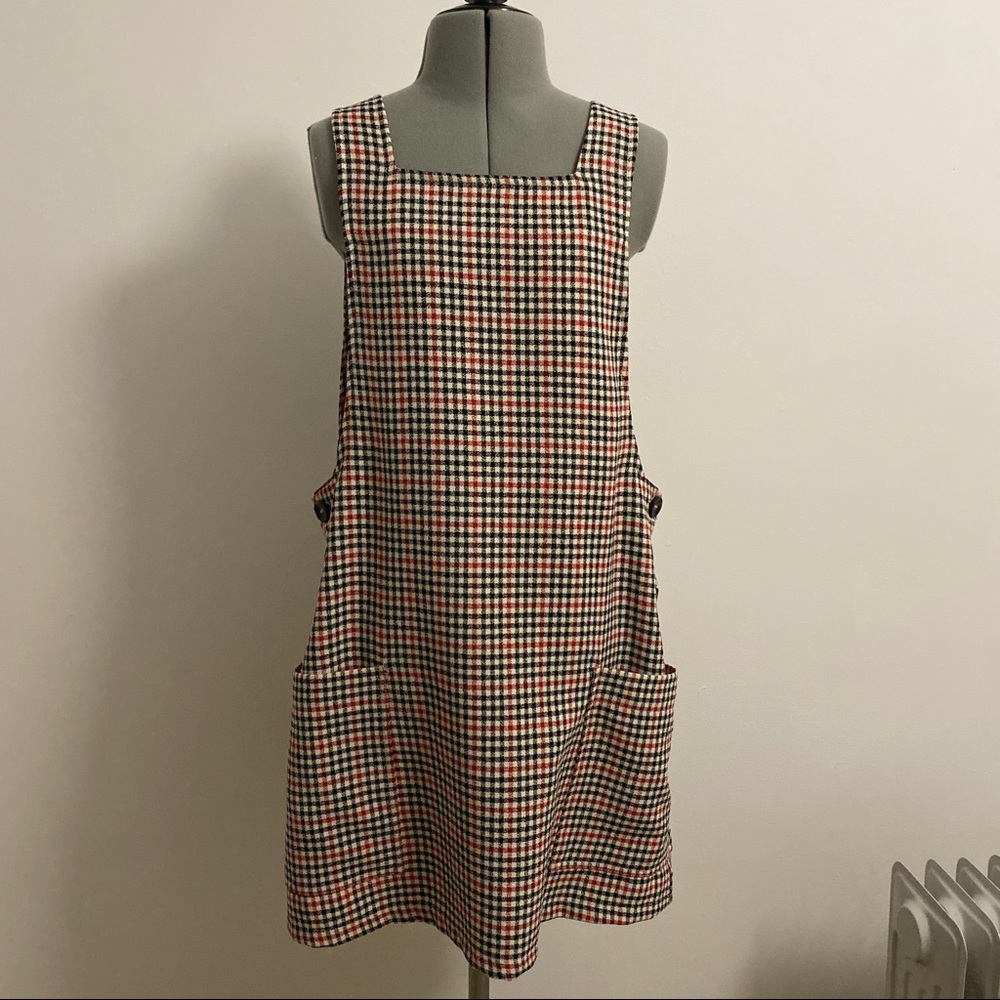 Urban Outfitters Checkered Mini Dress - Red, Black, White